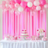 Captain Décor 4 Hot Pink Streamers, 328ft Crepe Paper Streamers Rolls