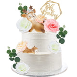 Taiyin Oh Baby Cake Toppers for Baby Shower Cute Deer Cake Toppers