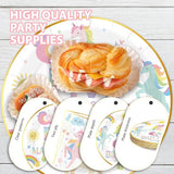 96 Pcs Magical Pastel Unicorn 5th Birthday Party Supplies Five is a