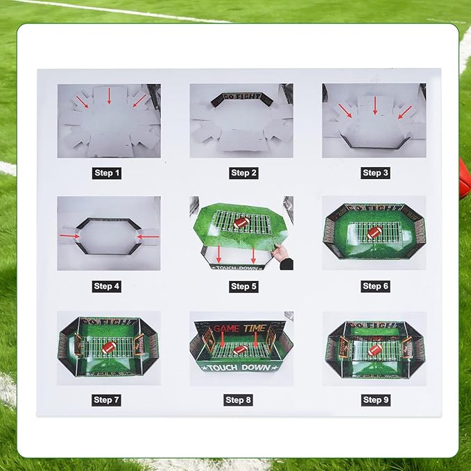 Football Party Supplies Kit Snack Trays Large Snack Stadium Football