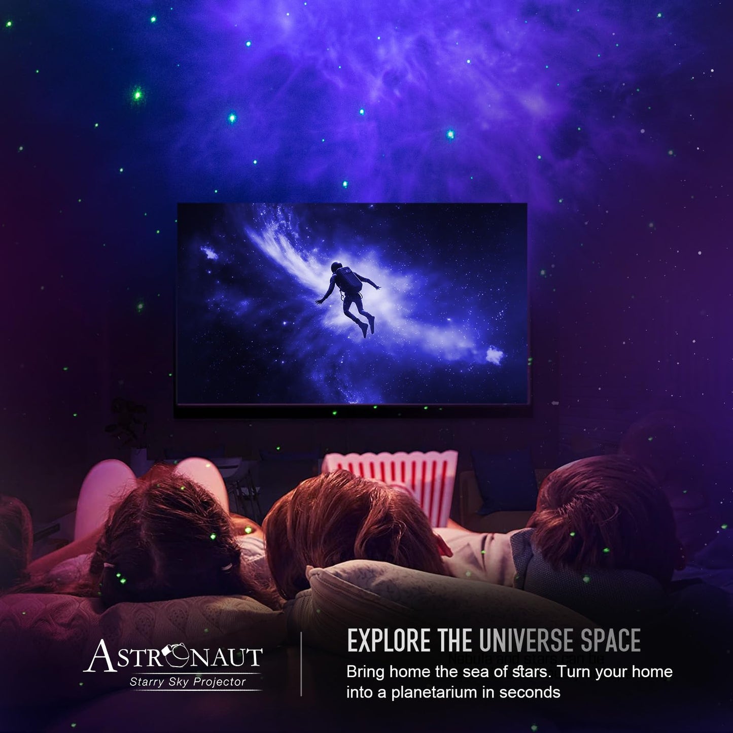 Astronaut Galaxy Projector Night Light - Star Projector Galaxy Light