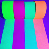 1320feet Blacklight Party Streamer Decorations 12 Rolls Glow Crepe