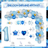 118 PCs First Birthday Decorations for Boy Party Inspo Baby Boy 1st