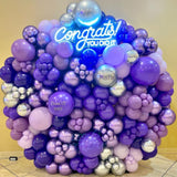 100pcs Metallic Pink Purple Balloon Garland Kit, Metallic Purple