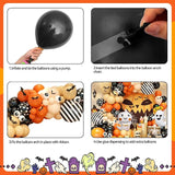 Orange Halloween Balloon Arch Garland Orange Sand White Party