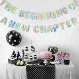 Iridescent The Beginning of a New Chapter Banner, Holographic
