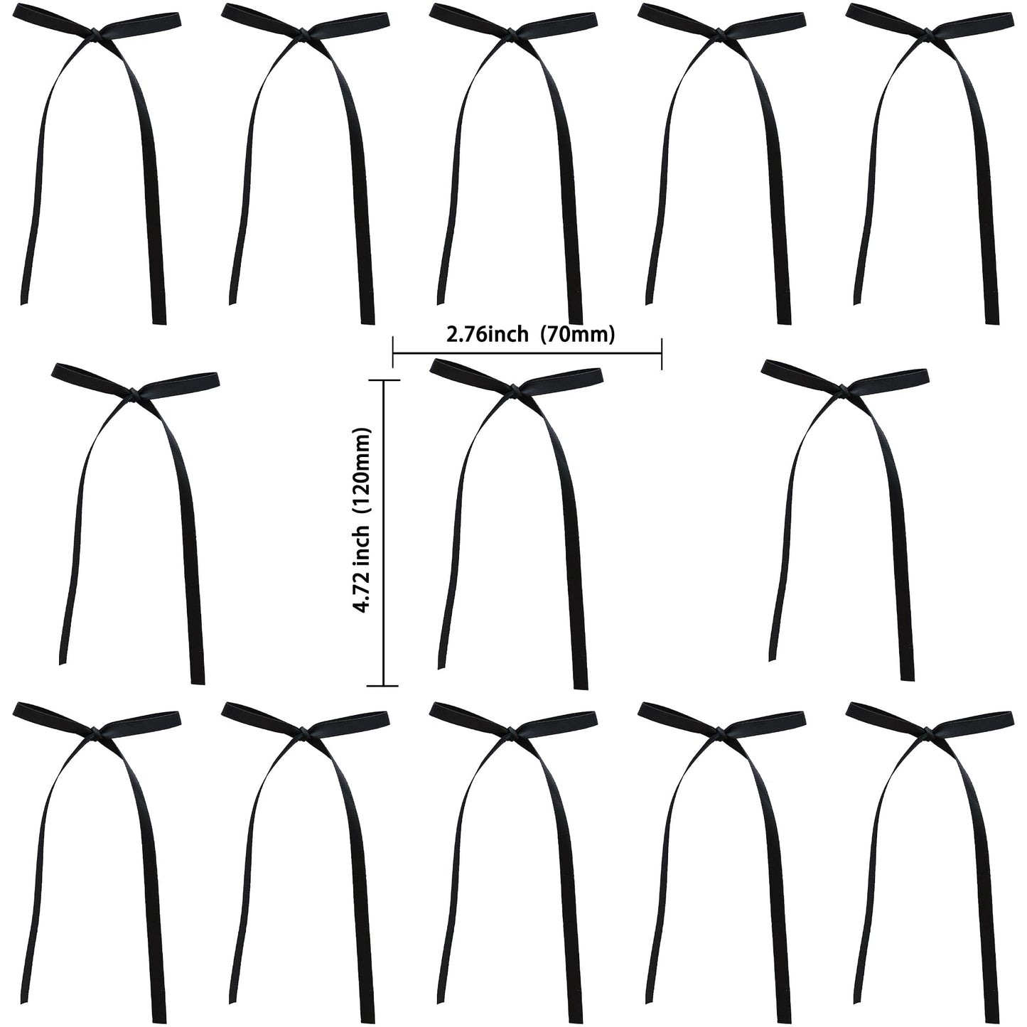 Gyufise 30Pcs Bowknot Cake Toppers Bow Cake Decorations Picks Bab Blac