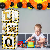 3PCS Construction 2nd Birthday Party Decorations Balloon Box Truck