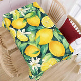 Beabes Lemon Table Cloth Rectangle Table 52"X70", Tropical Lemon