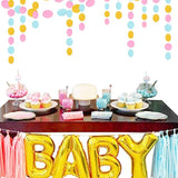 Blue Pink Gold Party-Decorations Gender-Reveal - 52Ft Paper Streamers