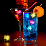 Light Up Led Ice Cubes - 24 Pack Multi Color Glow in the Dark,