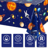 Sumind 6 Pieces Space Tablecloth Decorations Plastic Outer Solar