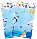 WERNNSAI Shark Table Cloth - 2PCS 54” x 108” Under The Sea Tablecloth