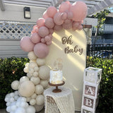 Dusty Pink and Gold Balloons Set 60Pcs 12 Inch Retro Blush Pink