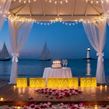 Valentines Day Decorations It was Always You Light Up Letters