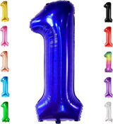 KatchOn, Blue 1 Number Balloon for First Birthday - Big,40 Inch |