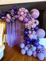 Purple Balloons - 12 Inch Dark Metallic Purple Balloons Macaron