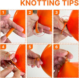 PartyWoo Orange Balloons 20pcs 18 Inch Fall Latex Helium Balloons for