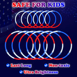 Fourth of July Party Favors Supplies Bulk 100 PCS, 4th of July Red