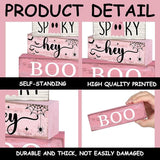 4 Pcs Pink Halloween Decor Ghost Table Decorations Halloween Tiered