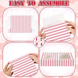 20 Pcs Pink Movie Night Supplies Movie Night Paper Snack Trays