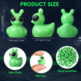 100 Pcs Resin Mini Alien Duck Figures Bulk Tiny Alien Duck