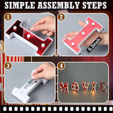 7 Pcs 6.3 Movie Light up Letters Sign LED Movie Night Party