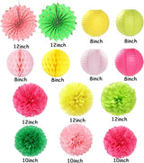 Hawaiian Summer Beach Pool Party Decorations Streamers 14pcs