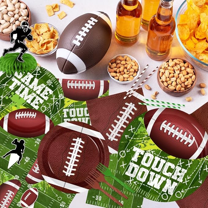Football Party Decorations Serve 24 Football Party Supplies Includes