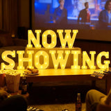 10 Pcs Movie Night Party Decorations Now Showing Light up Sign LED