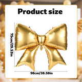 2pcs Large Bow Balloons, Bow Themed Party Decorations Elegant Coquette