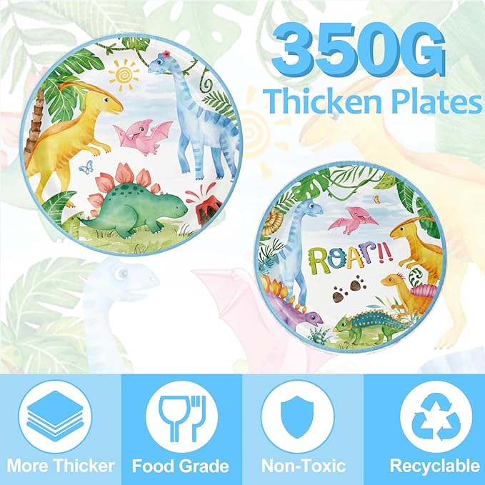 Dinosaur Birthday Party Supplies - 175PCS Dinosaur Themes Party