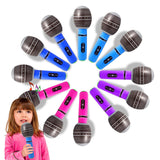 Novelty Place 12-Piece Inflatable Microphones - Assorted Colors, Giant