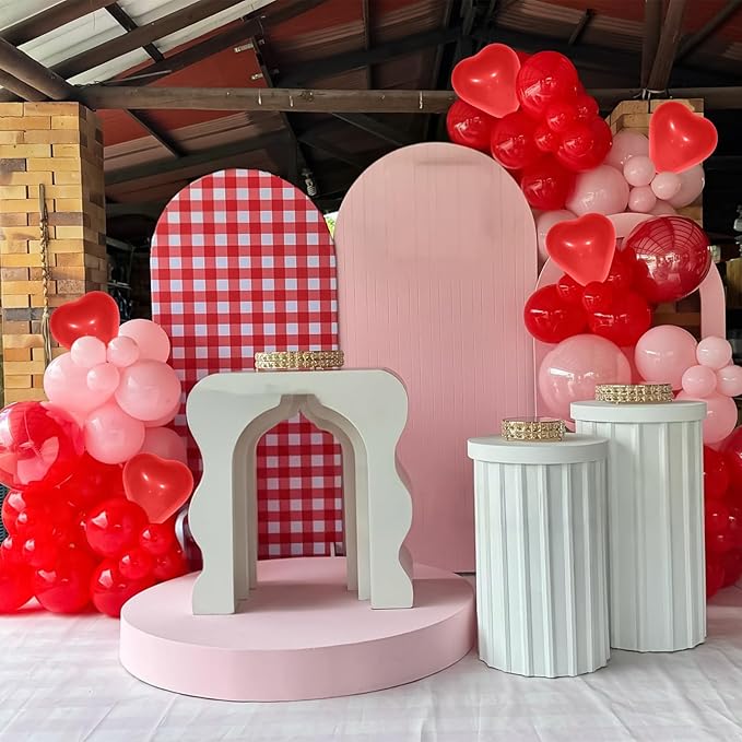 Valentines Day Balloon Arch Kit Pink Red Balloons Garland Red Pink