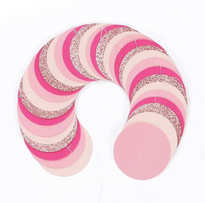 Hot-Pink Rose-Gold Party Decorations Garland - 52ft Wedding Bridal