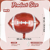 Biapian 26 Inch Football Balloons Set, Football Party Decorations, 6