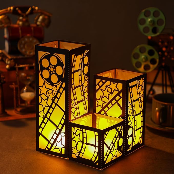 12 Pcs Movie Centerpieces for Table 3 Size Movie Night Party
