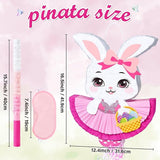 Easter Bunny Piñata Pink Easter Rabbit Piñata with Blindfold and
