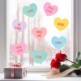 Valentine's Day Conversation Heart Glitter Cutouts 100Pcs Valentine