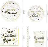 Retirement Party Supplies Decorations Happy Retirement Paper Plates