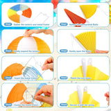 18 Pcs Summer Beach Theme Party Decorations Beach Ball Paper