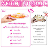 Grencian 96Pcs 2000s Party Decorations Pink Heart Plates and Napkins