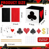 Zhanmai 12 Sets Casino Party Decorations Casino Favor Boxes (6 x 6 x