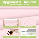 QIKSION Pink Plastic Table Cloth Disposable 3 Pack, 54 x 108 Inch