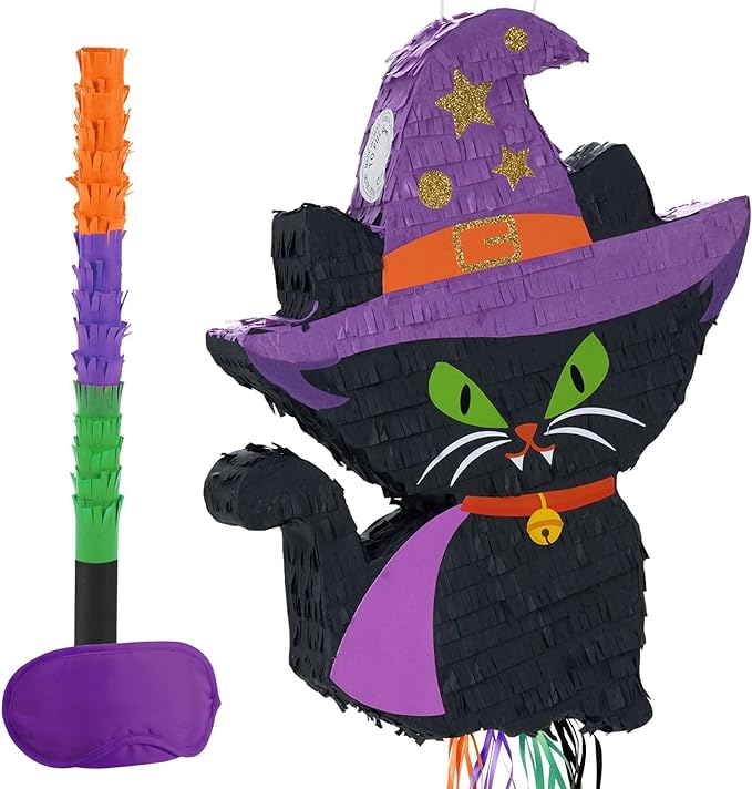 Halloween Cat Piñata Halloween Party Decorations Black Cat Piñata
