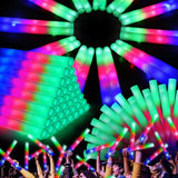 OLUPP 150 PCS Led Foam Sticks, Bulk Glow Sticks with 3 Colors