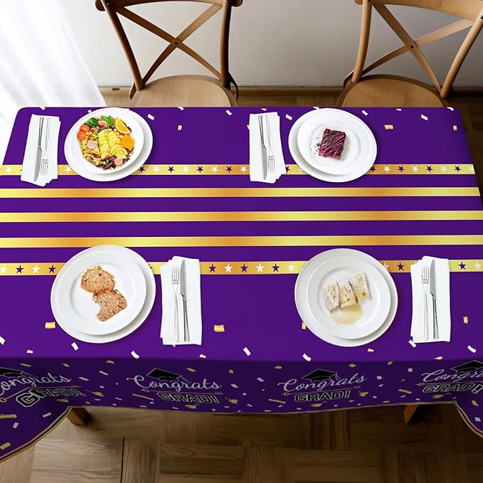 Childom 3 Pack Graduation Tablecloth,Graduation Decorations Class of