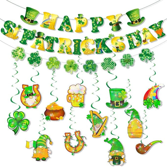 St Patricks Day Decorations Lucky Shamrock Decorations for St