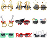 Party Sunglasses-9 Pairs Fun Music-Themed Party glasses， Funny Summer