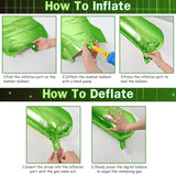 40 Inch Green Number 1 Balloon for 1st Birthday Decoration, Large
